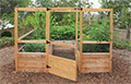 8'x8' Deer-proof Cedar Complete Fenced Vegetable Garden Kit